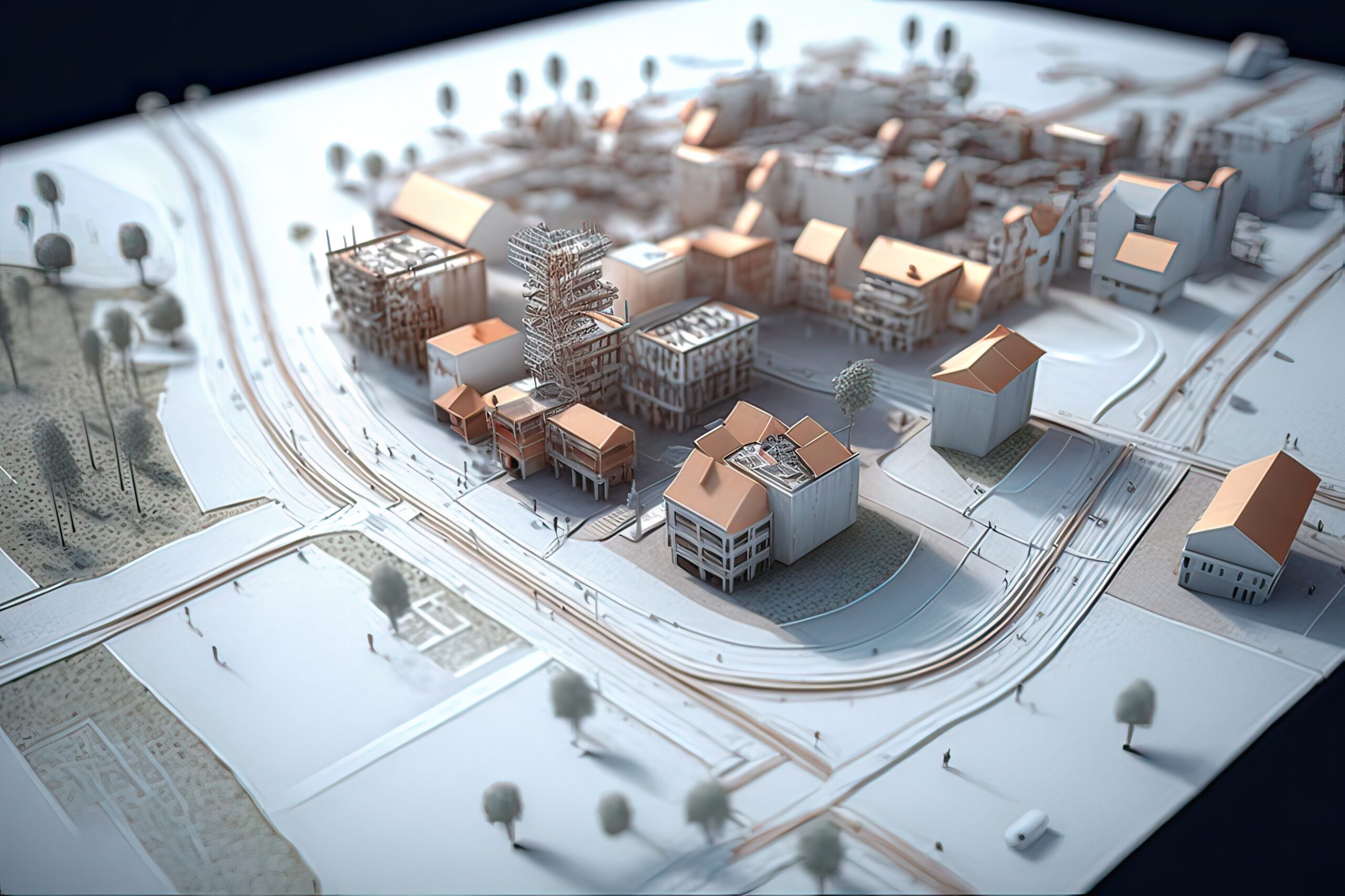Maquette d'un village